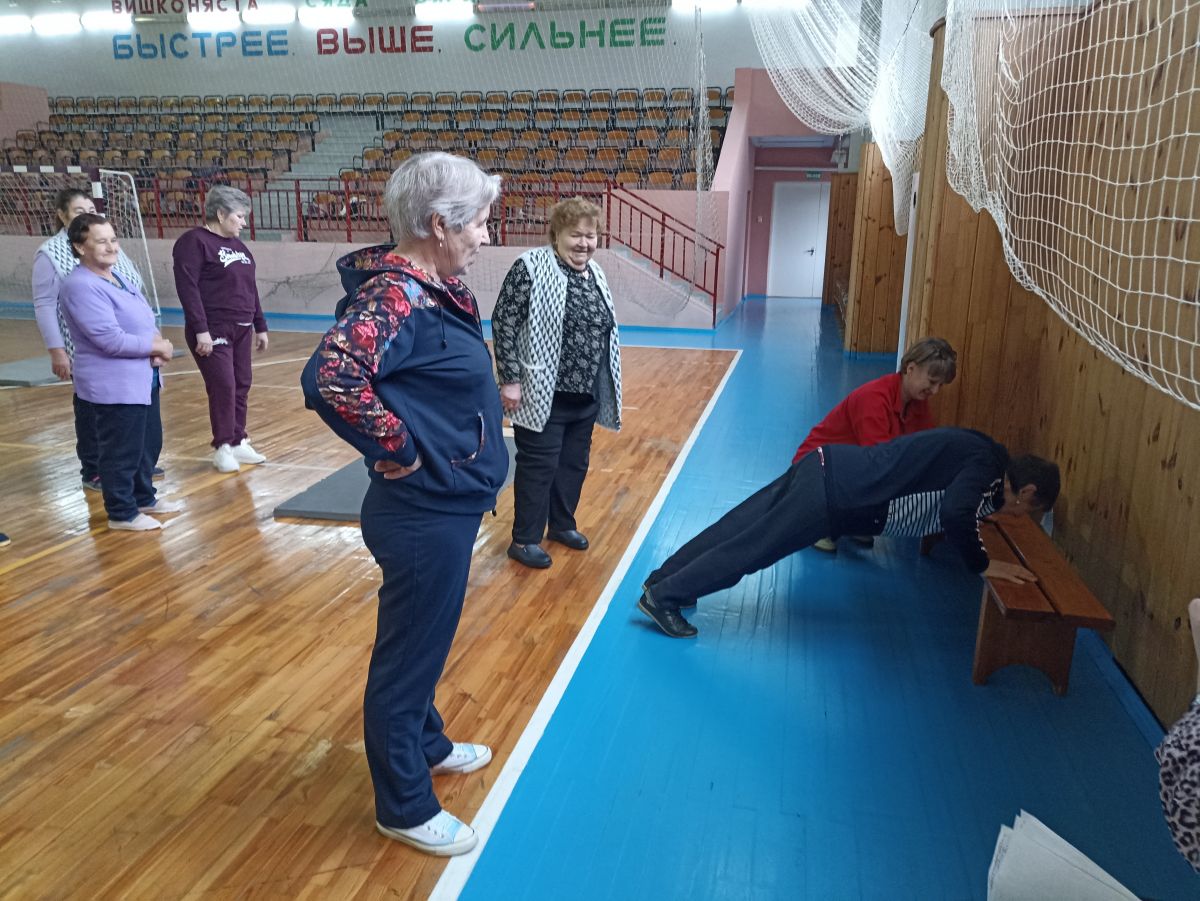 Пенсионеры сдают нормативы ГТО